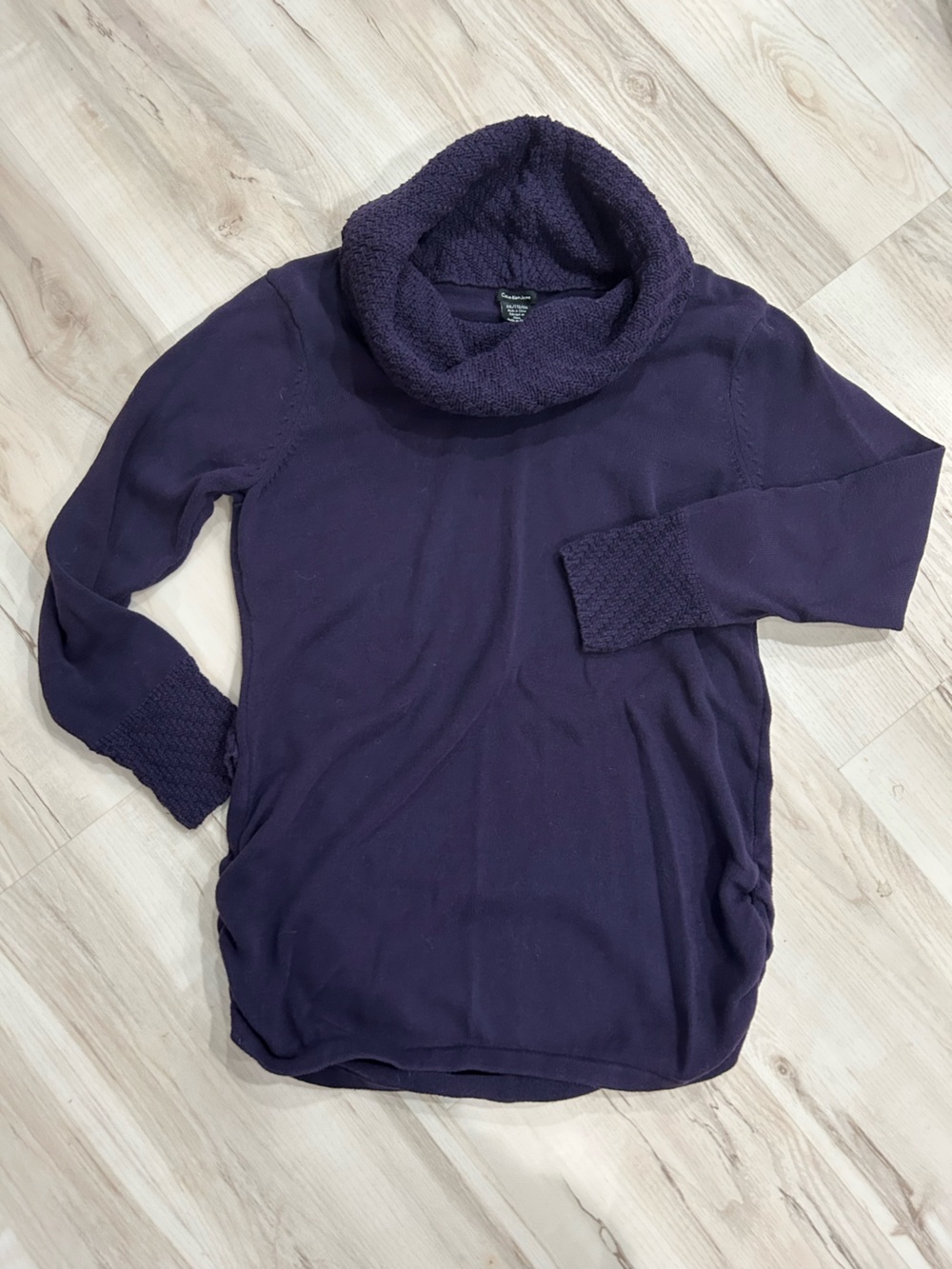 Calvin Klein Jeans Deep Purple Cowl Neck Sweater